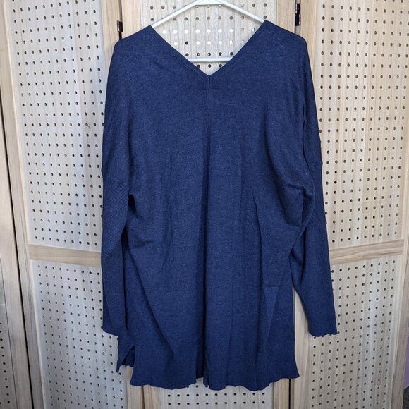 Lane Bryant open front cardigan sweater, long sleeve, dark blue, size 22/24 - Picture 2 of 9